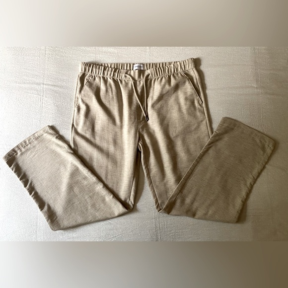 Goodfellow & Co Linen Cotton Polyester Pants Size XL Elastic Drawstring Waist - Picture 1 of 10